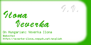 ilona veverka business card